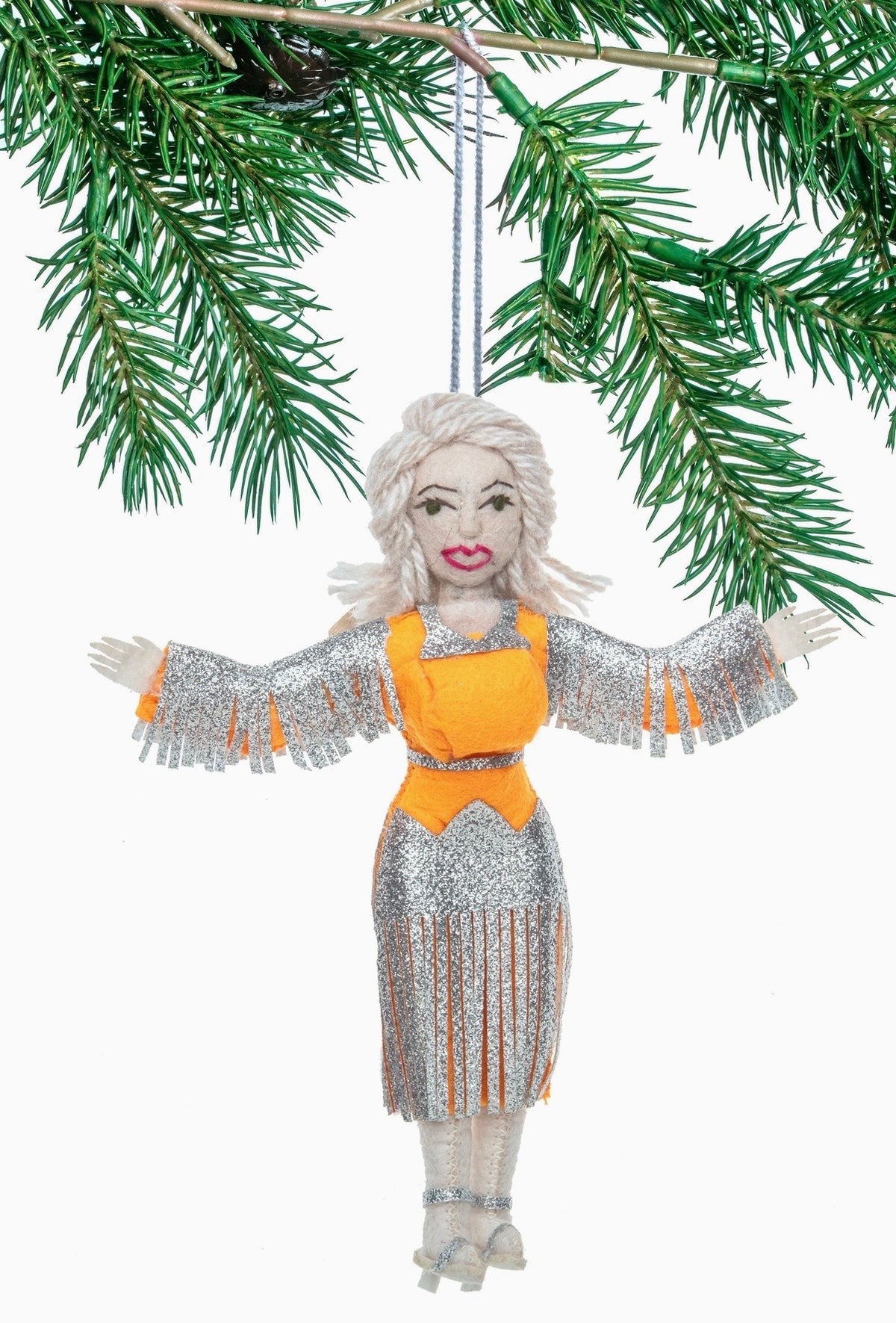 Handmade Country Time Dolly Parton Ornament