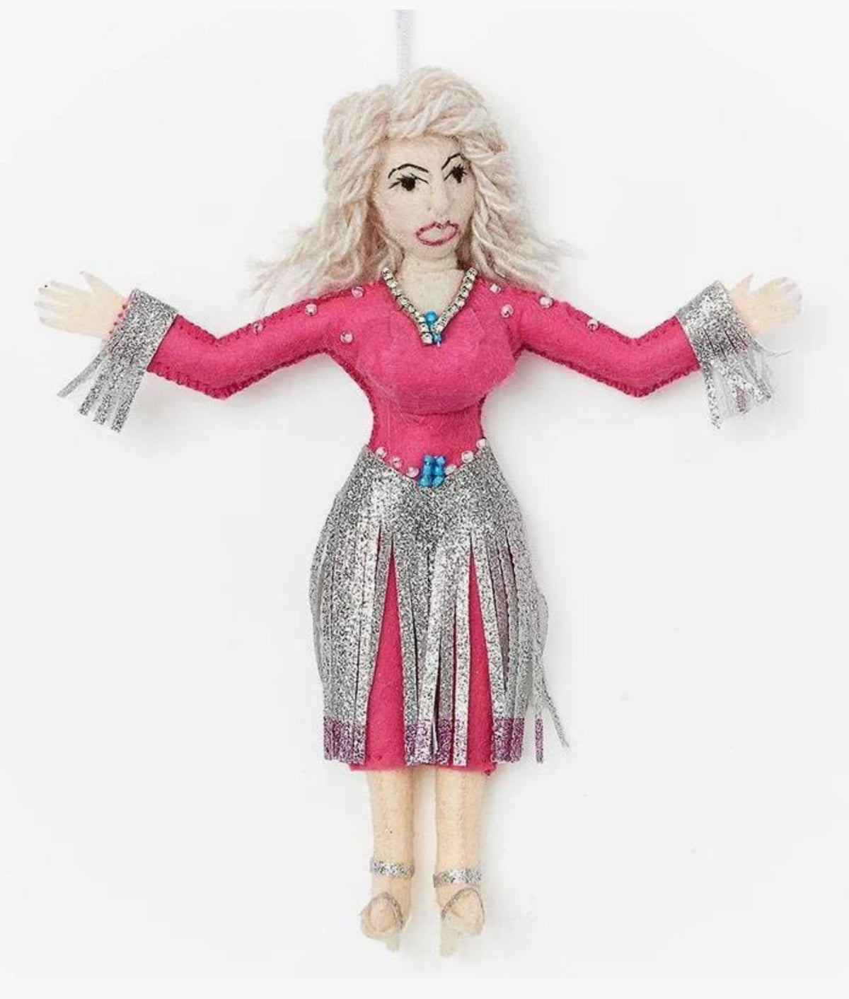 Handmade Dolly Parton Ornament