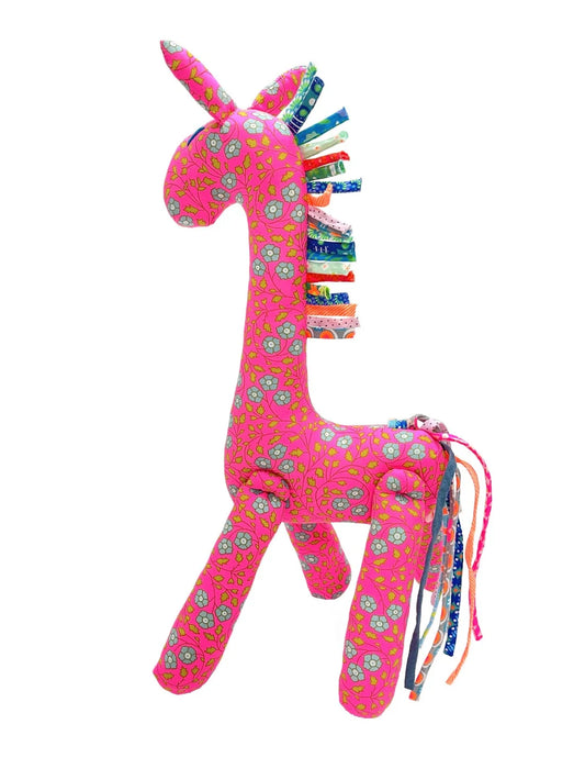Cuddly Giraffe Toy in Rose