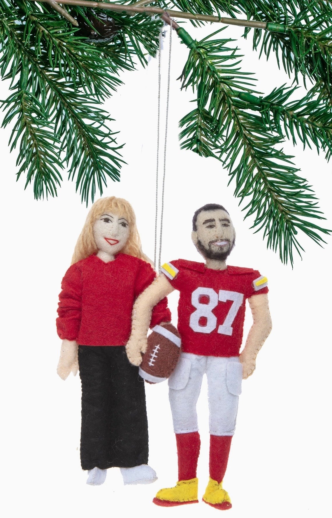 Handmade Travis & Taylor Ornament