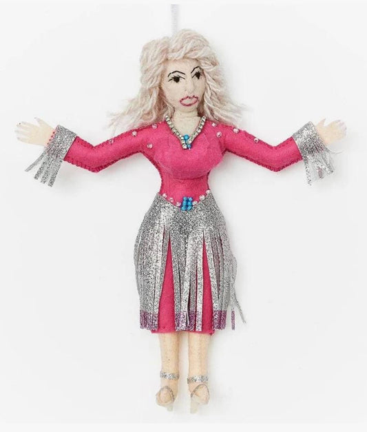 Handmade Dolly Parton Ornament