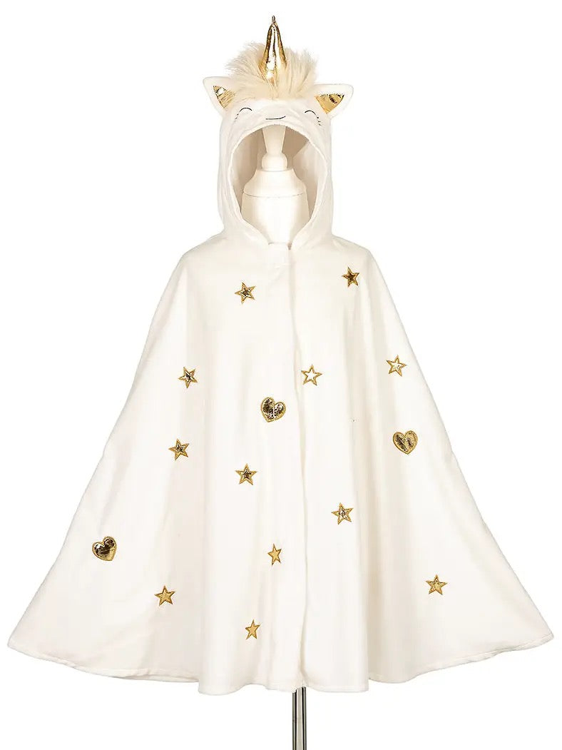 Kids Unicorn Cape in White