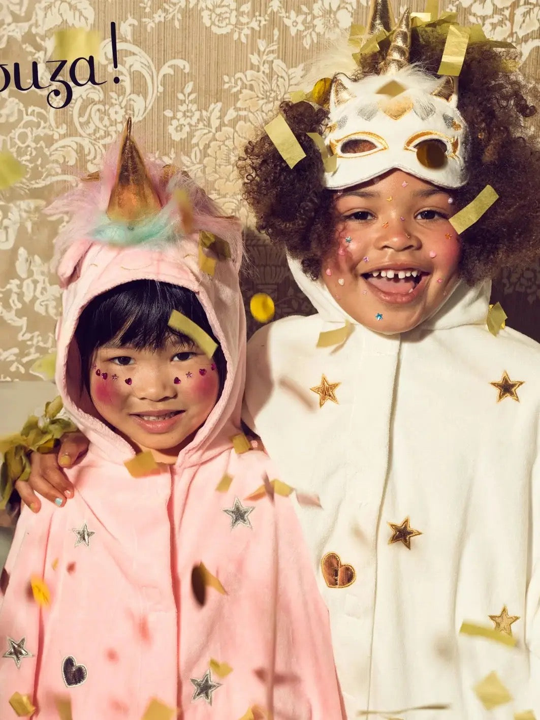 Kids Unicorn Cape in Pink