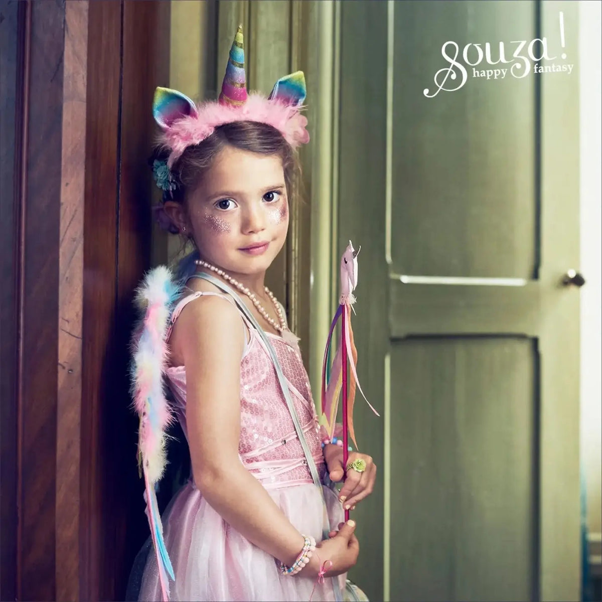 Rainbow Unicorn Wings & Headband Set