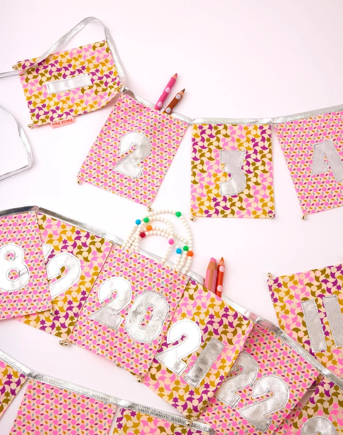 Zellige Pocket Advent Calendar Garland
