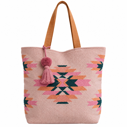 Aztec Tote in Rosé